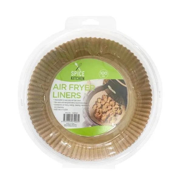 100 Pack Round Air Fryer Liners