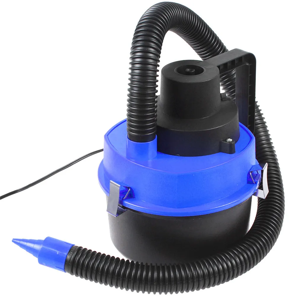 12V Wet Dry Vac Vacuum Cleaner Inflator Portable Turbo Hand Held for Car or Shop