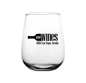 17 oz Printed BarConic® Stemless Wine Glass