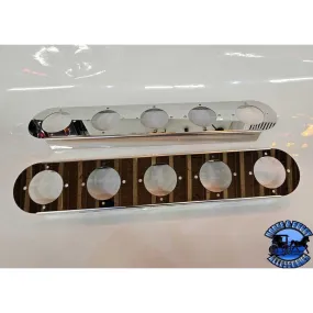 #1719 FRONT KENWORTH RADIUS STYLE BRACKET FOR 15" AIR CLEANER SOLD IN PAIRS) (Lights not included)