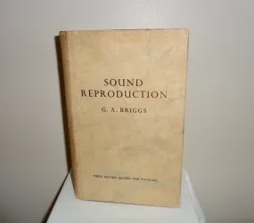 1954 Third Edition Of Sound Reproduction By Gilbert A Briggs