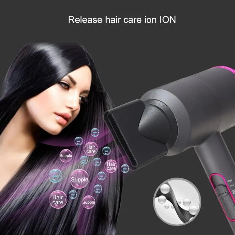 2000W Professional Anionic Hair Dryer with Constant Temperature and EU Plug