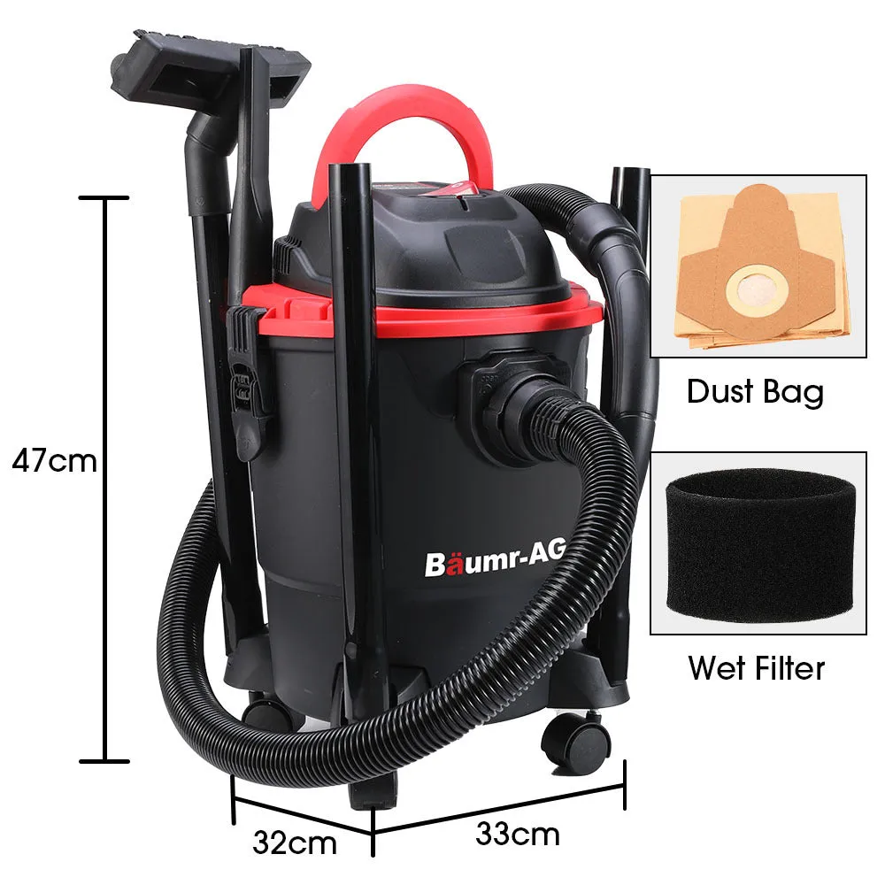 20L 1200W Wet Dry Vacuum Cleaner Blower, Heavy-Duty - Baumr-AG