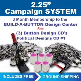 2.25" Professional Campaign Button Maker Kit