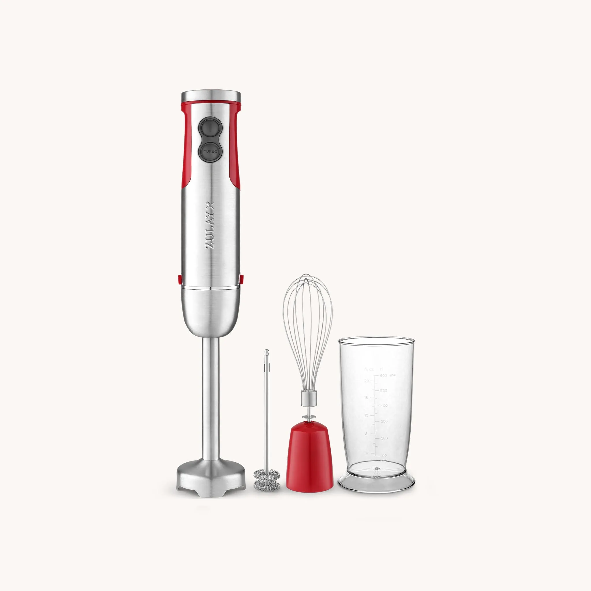 3-in-1 Immersion Blender Handheld - Powerful 800 Watt 12 Speed Emulsion Mixer