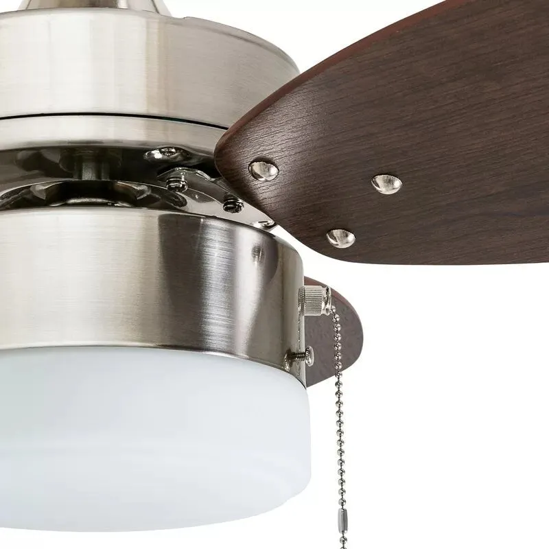 30'' Charlack 3 - Blade LED Standard Ceiling Fan with Pull Chain and Light Kit Included