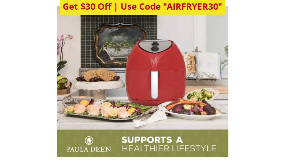 $30 OFF - USE CODE AIRFRYER30! Paula Deen 9.5 QT Family-Sized Air Fryer (NEW) - Ships Quick!