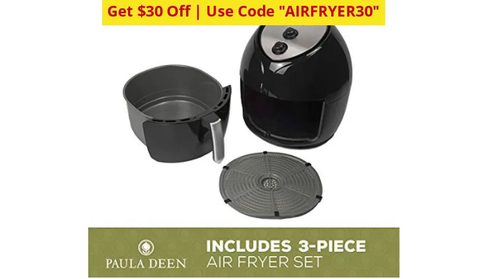 $30 OFF - USE CODE AIRFRYER30! Paula Deen 9.5 QT Family-Sized Air Fryer (NEW) - Ships Quick!