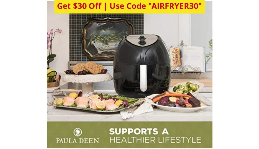 $30 OFF - USE CODE AIRFRYER30! Paula Deen 9.5 QT Family-Sized Air Fryer (NEW) - Ships Quick!