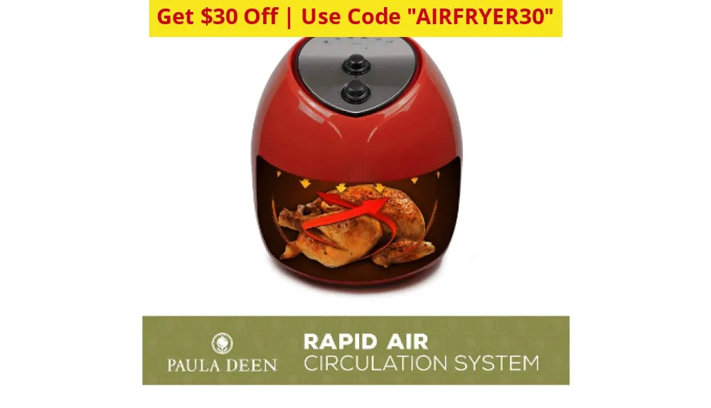 $30 OFF - USE CODE AIRFRYER30! Paula Deen 9.5 QT Family-Sized Air Fryer (NEW) - Ships Quick!