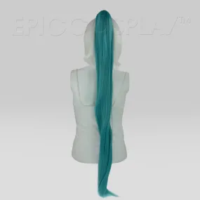 35" Vocaloid Green Straight Ponytail Clipon