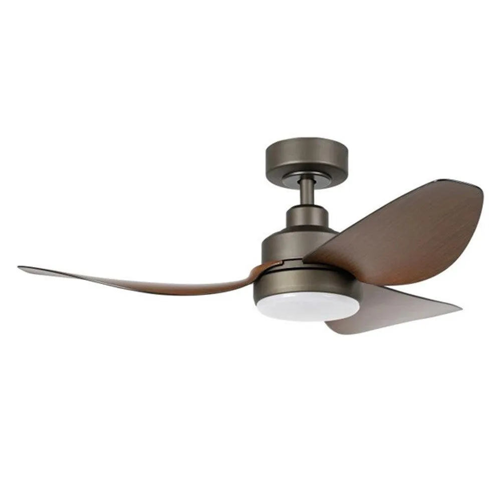 42" Torquay DC Ceiling Fan with LED Light CCT 20w in White, Black or Oil-Rubbed Bronze