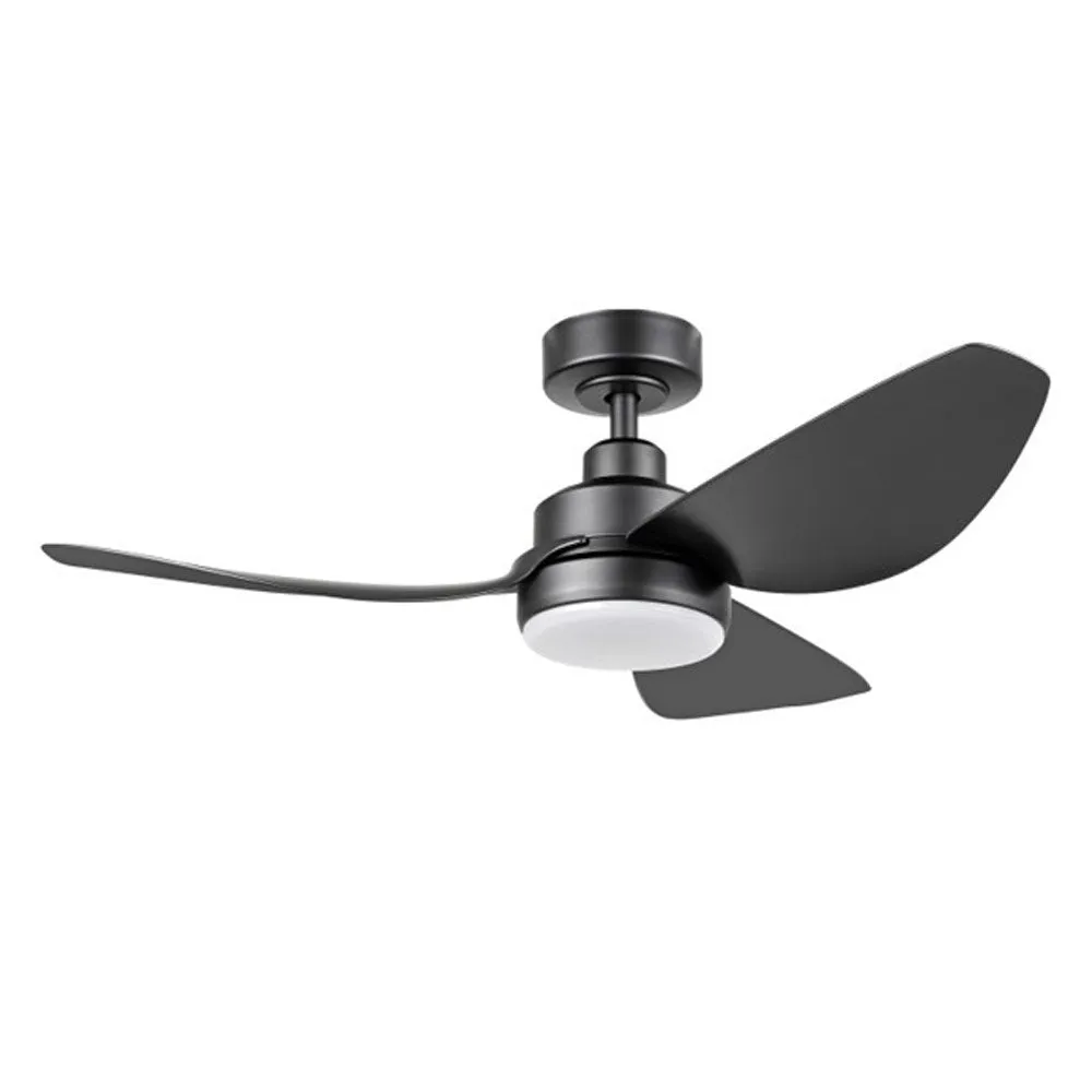 42" Torquay DC Ceiling Fan with LED Light CCT 20w in White, Black or Oil-Rubbed Bronze