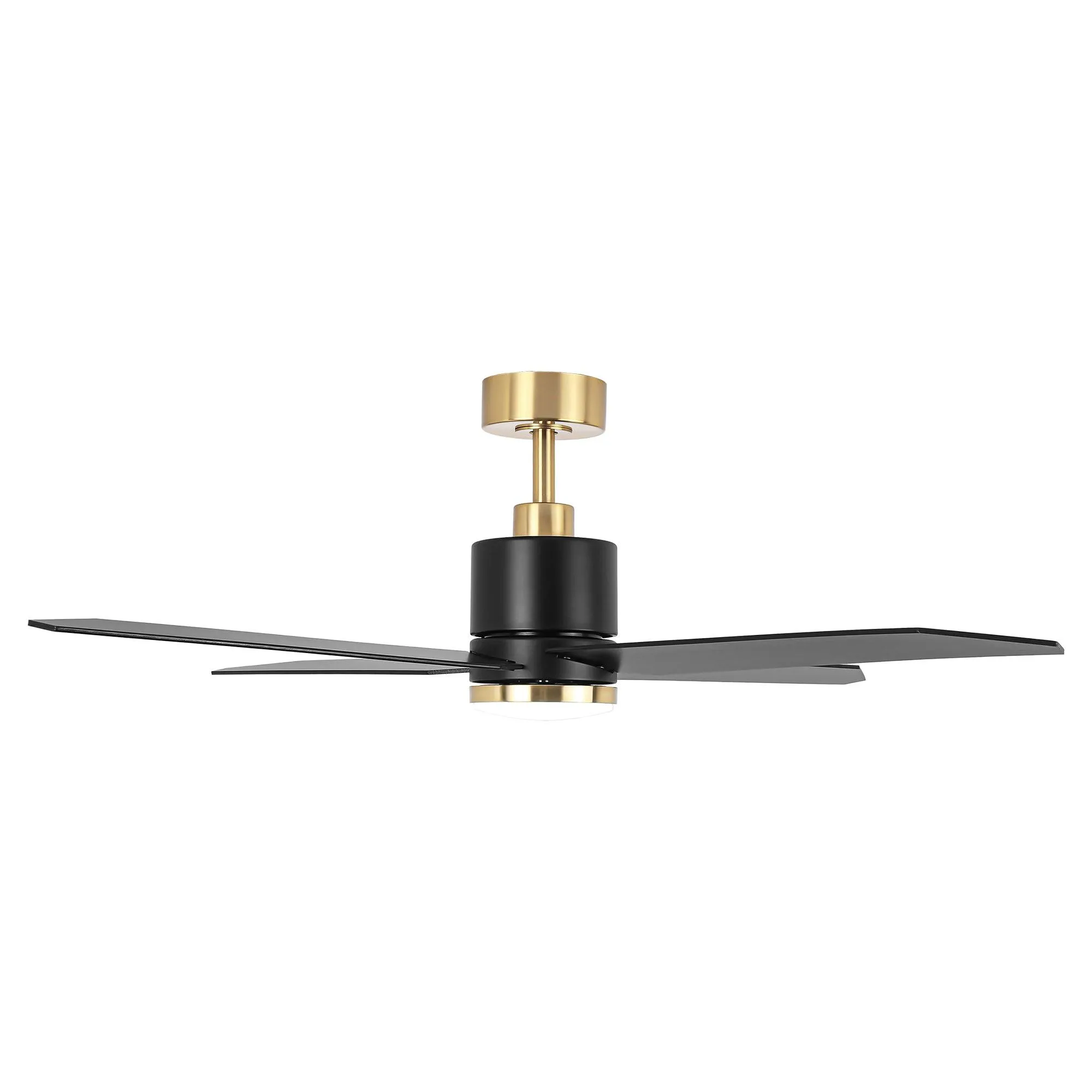 52" Ashby Industrial Satin Nickel DC Motor Ceiling Fan with LED Lighting and Remote Control