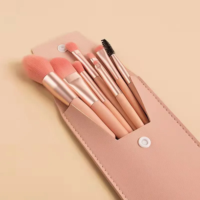 8 PCS/Lot Mini Makeup Brushes Macaron Makeup Brush #B4640