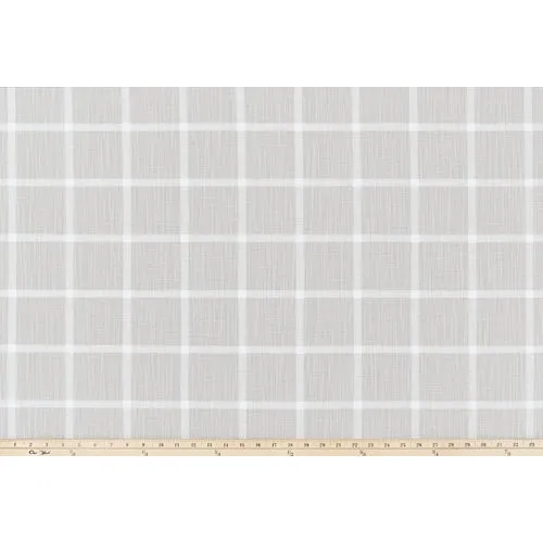 Abbot French Grey Slub Canvas Fabric