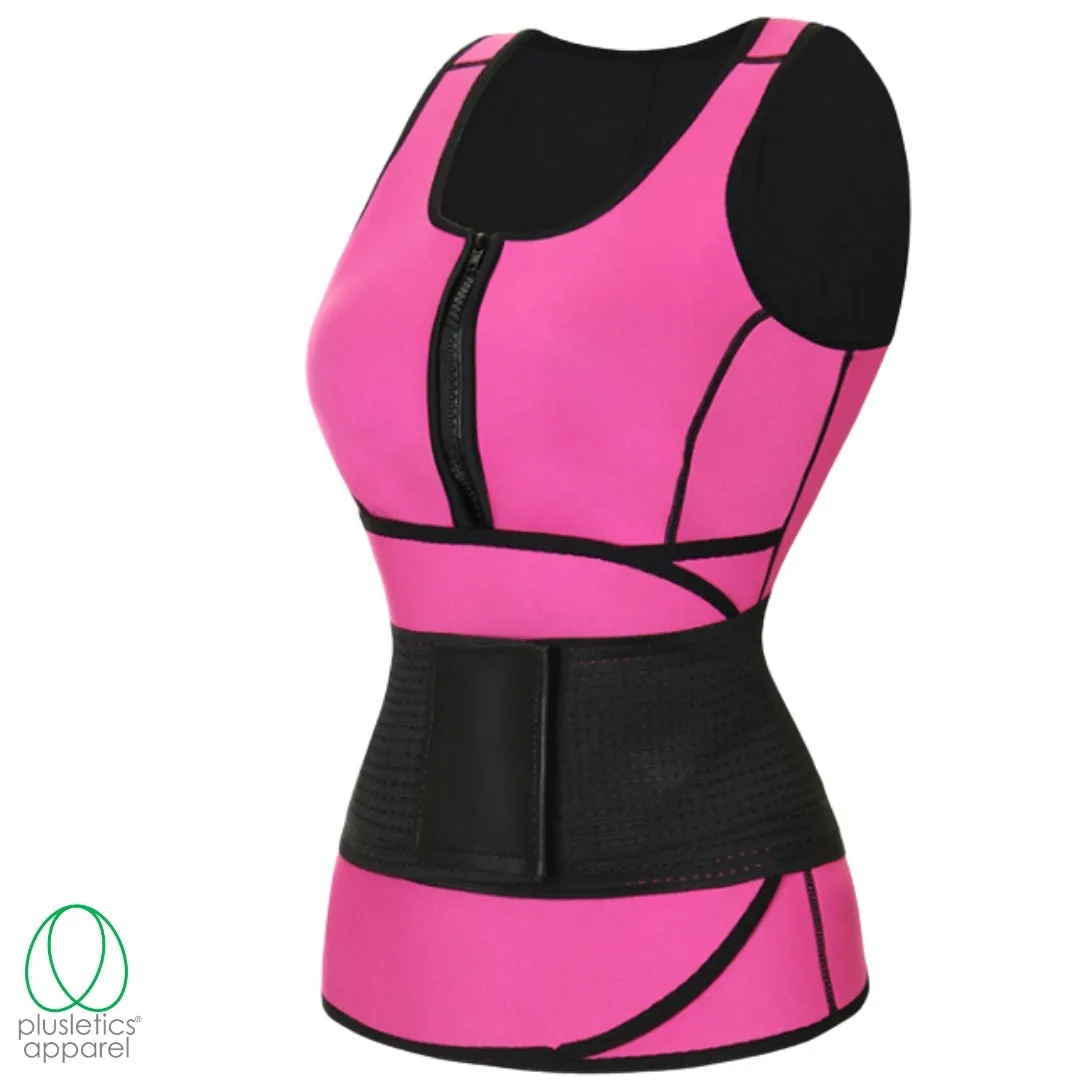 Adjustable Waist Belt & Neoprene Sweat Vest