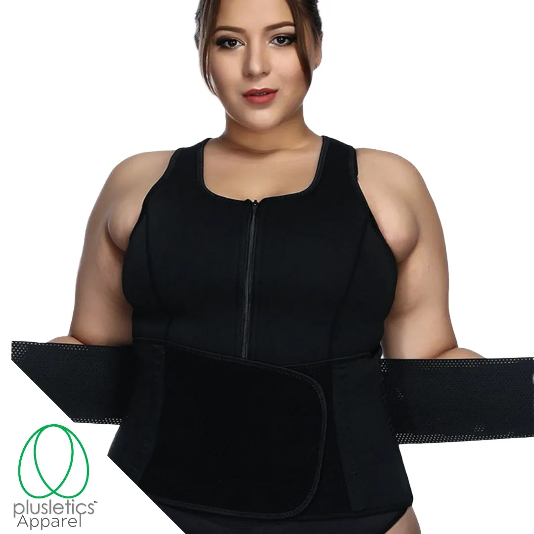 Adjustable Waist Belt & Neoprene Sweat Vest