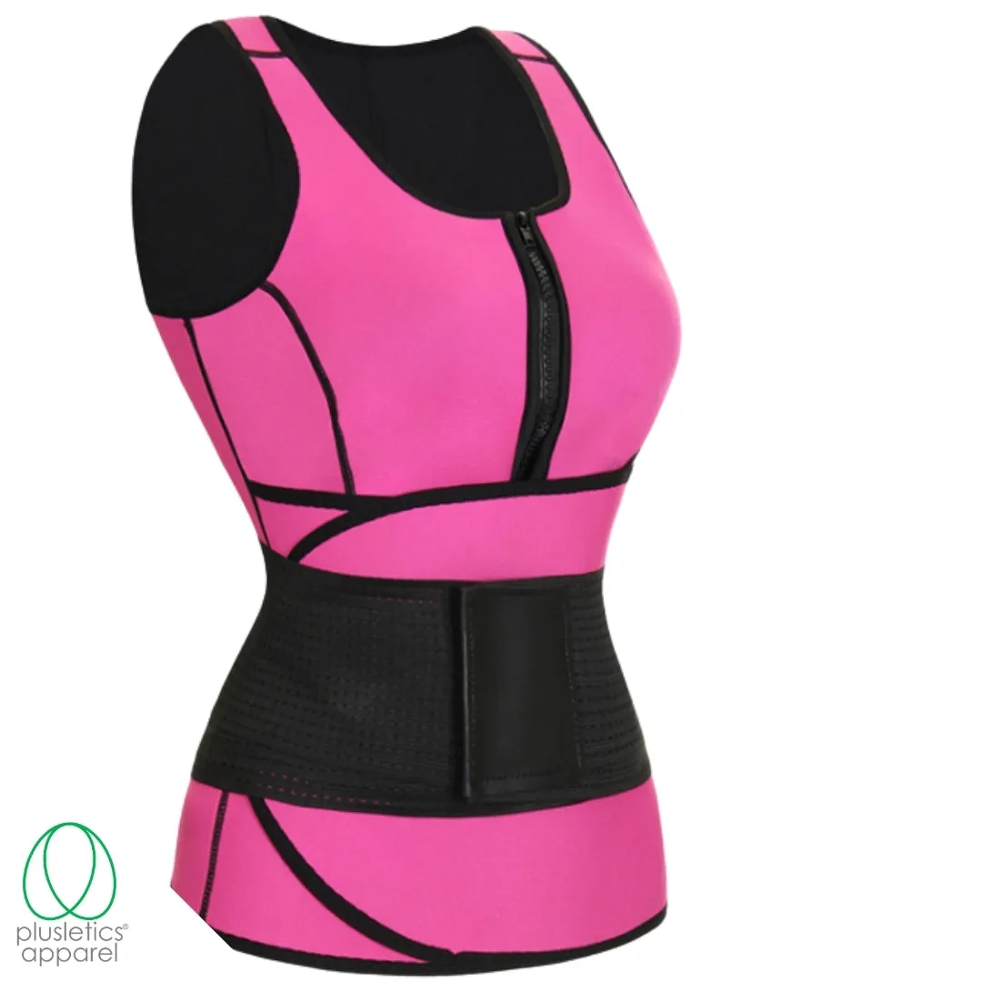 Adjustable Waist Belt & Neoprene Sweat Vest