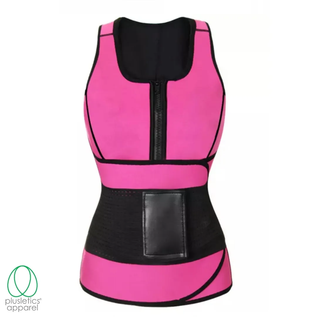 Adjustable Waist Belt & Neoprene Sweat Vest