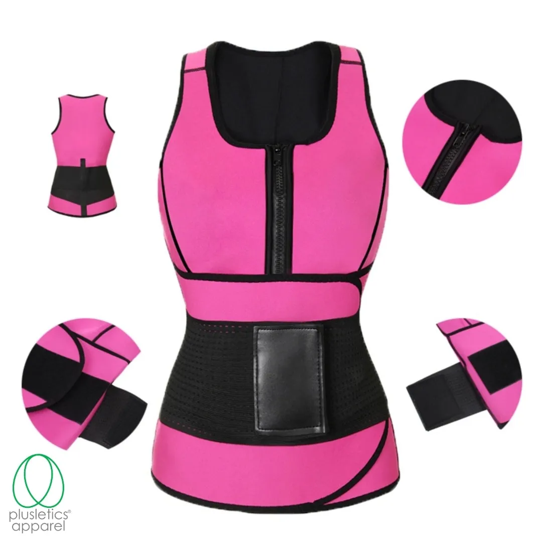 Adjustable Waist Belt & Neoprene Sweat Vest