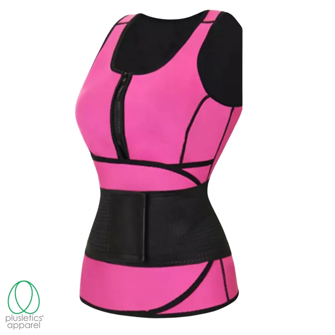 Adjustable Waist Belt & Neoprene Sweat Vest