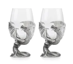 A.E. Williams Dragon Wine Glass Set