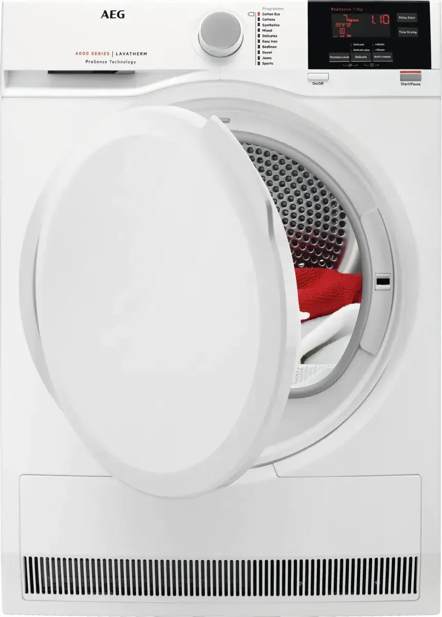 AEG T6DBG720N Freestanding Condenser Tumble Dryer - White