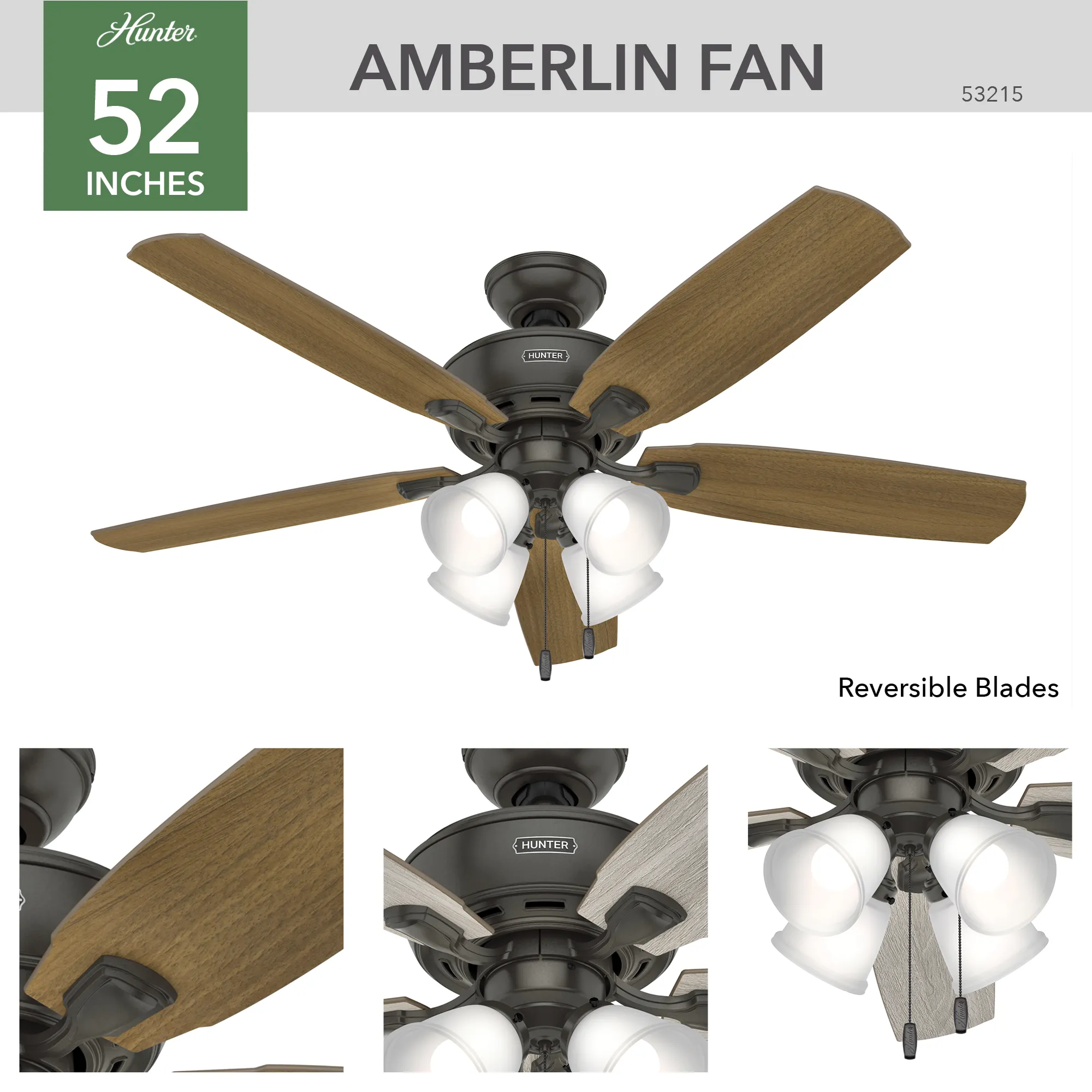 Amberlin 52" Ceiling Fan