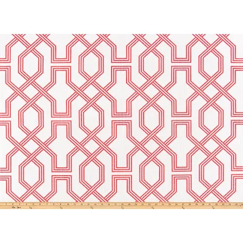 Ander Sunset Coral Luxe Canvas Fabric