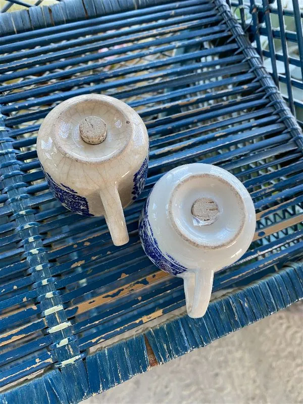 Antique Blue Willow Salt and Pepper Shakers