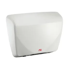 ASI® 0185-00 Profile™ Hand Dryer - White Steel Cover Automatic Surface-Mounted ADA Compliant Universal Voltage