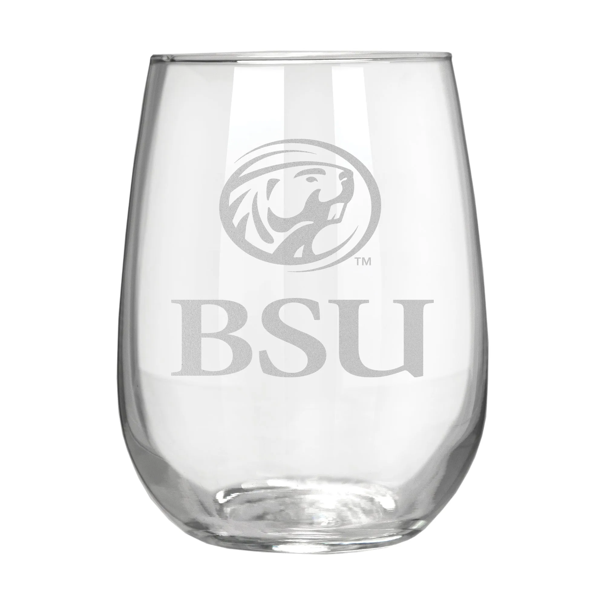 Bemidji State Beavers 17 oz. Stemless Wine Glass