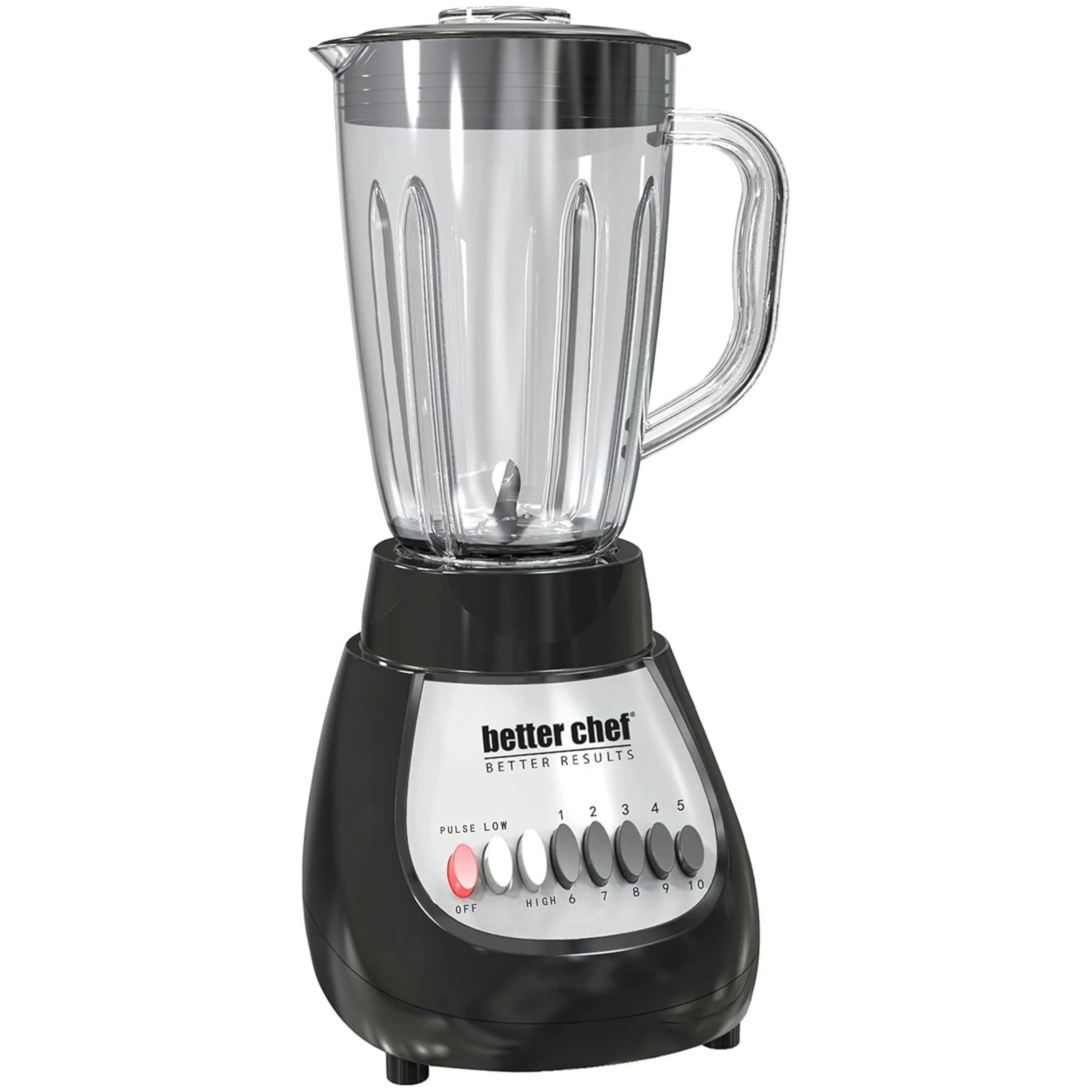 Better Chef 10-Speed 350-Watt Glass Jar Blender - Black