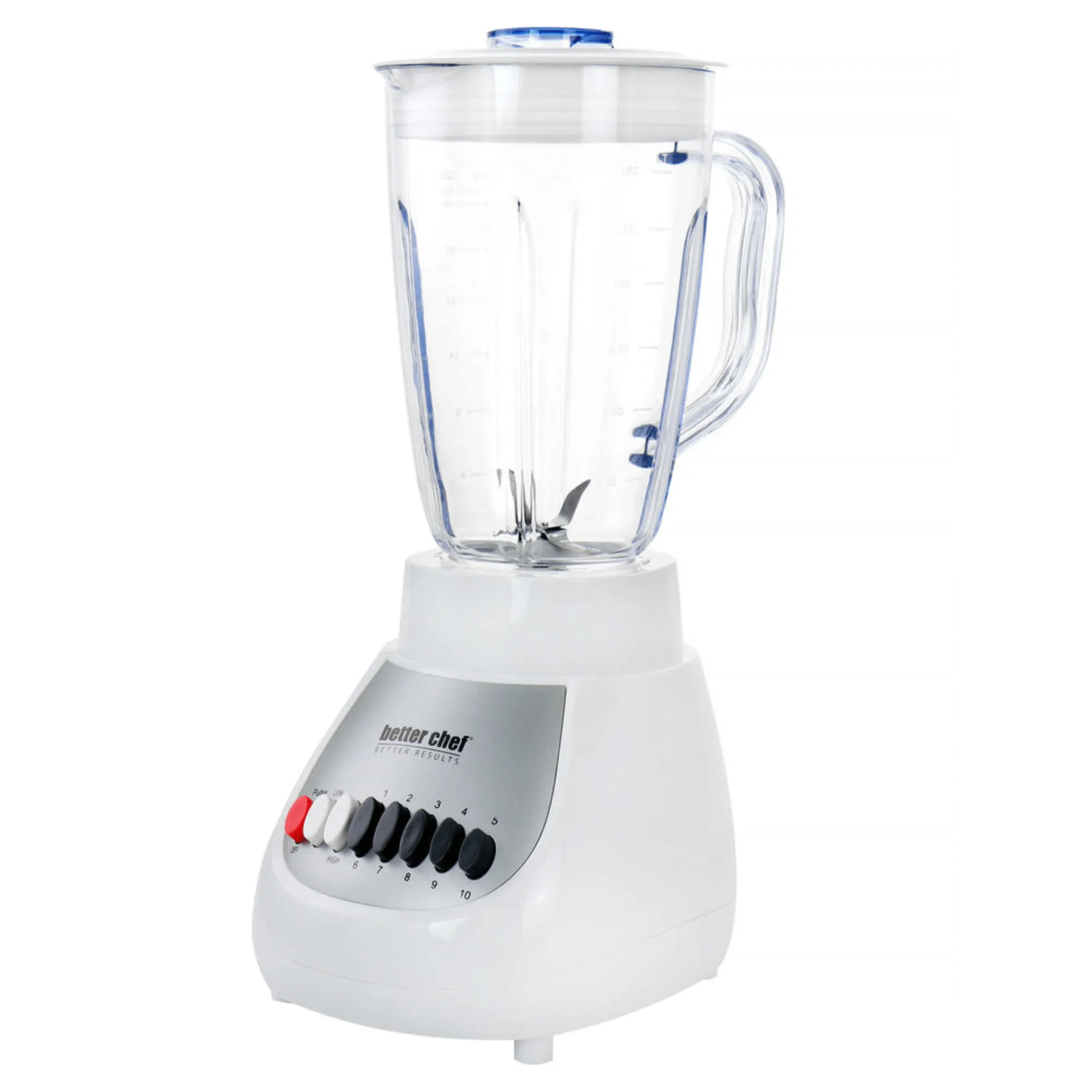 Better Chef Classic 10-Speed 6-Cup Plastic Jar Blender by Jupiter Gear Home