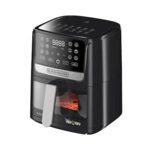 Black Decker 4.5 L Digital AirOfry with Window, 1500 W, AF4500