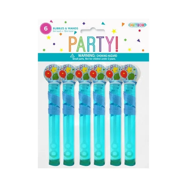 Blue Bubbles & Wands 3ml 6pk