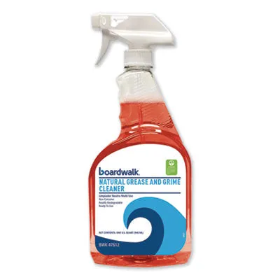 Boardwalk® Unscented Natural Grease Cleaner (32 oz. Spray Bottles) - Case of 12