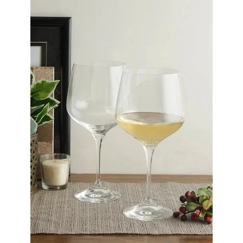 Bohemia Rebecca Wine Glass Clear Lead Free Crystal Drink Accessory | Set of 6 | 5 x 9 inches | 820ml