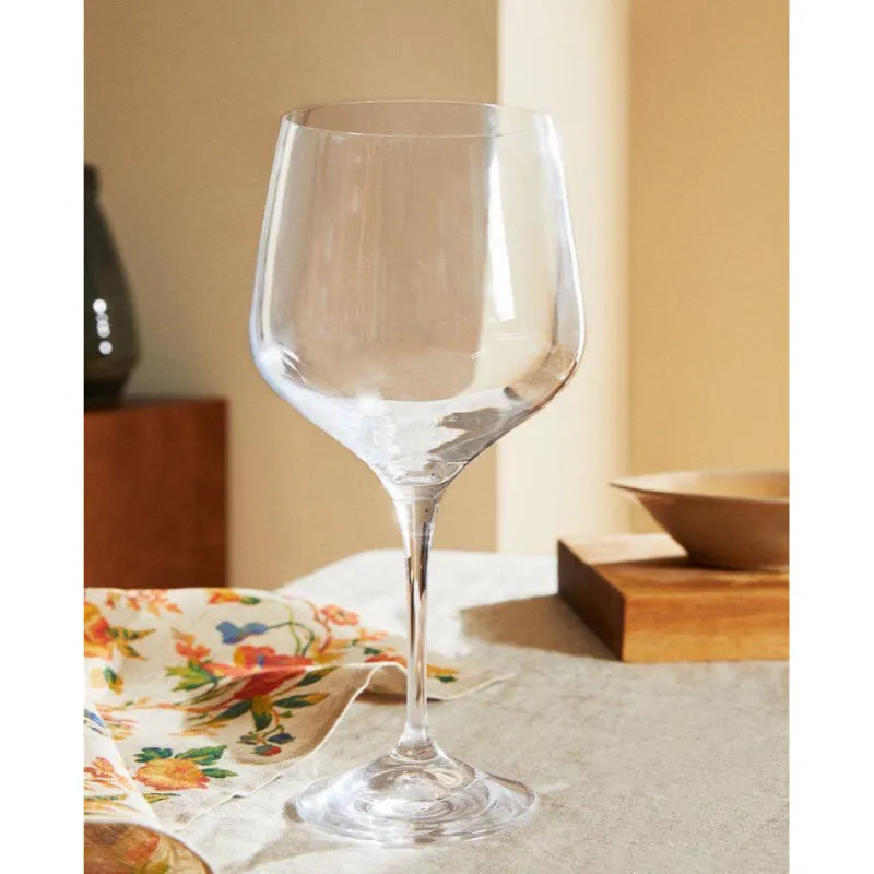 Bohemia Rebecca Wine Glass Clear Lead Free Crystal Drink Accessory | Set of 6 | 5 x 9 inches | 820ml