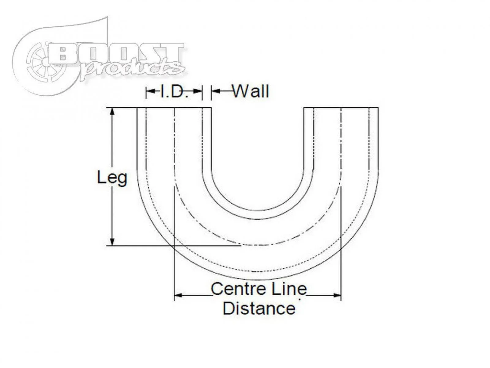 BOOST Products Silicone Elbow 180 Degrees, 19mm (3/4") ID, Black