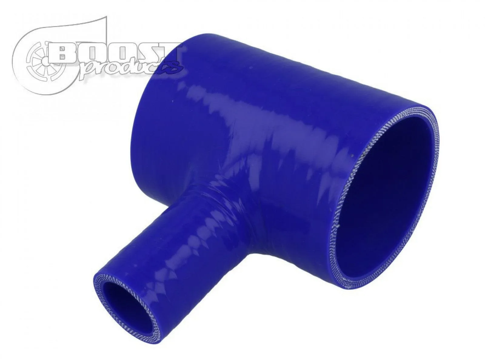 BOOST Products Silicone T-piece Adapter 60mm (2-3/8") ID / 25mm (1") Branch ID / Blue