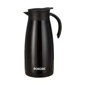 Borosil Stainless Steel Teapot Flask, Black