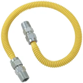 BrassCraft CSSD44-48 Gas Dryer & Water Heater Flex-Line (1/2 OD (1/2 MIP x 1/2 MIP) x 48)