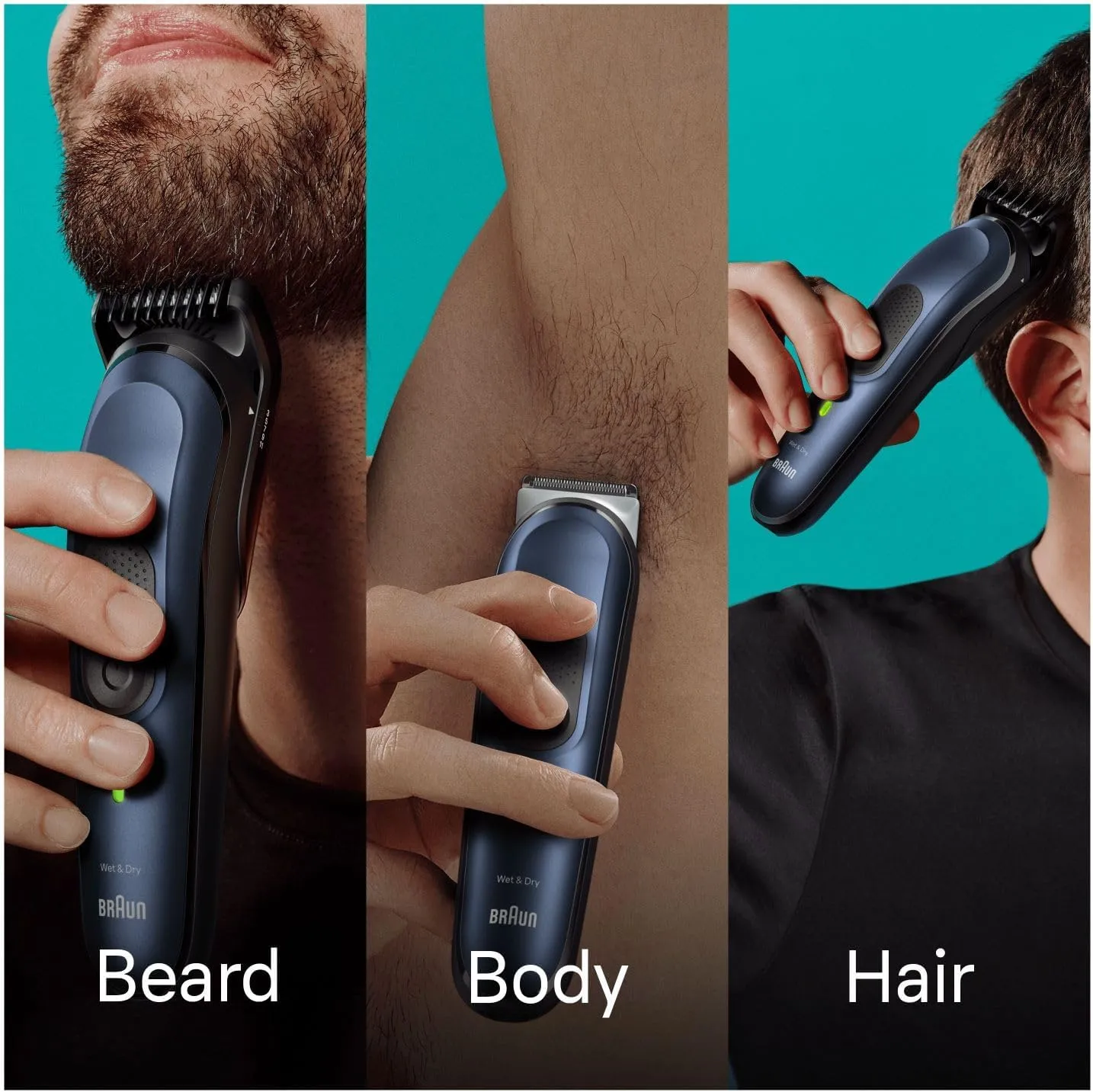 Braun Series 7 MGK7410 All-in-One 10-in-1 Grooming Kit – Beard Trimmer, Hair Clipper, Body Groomer for Manscaping