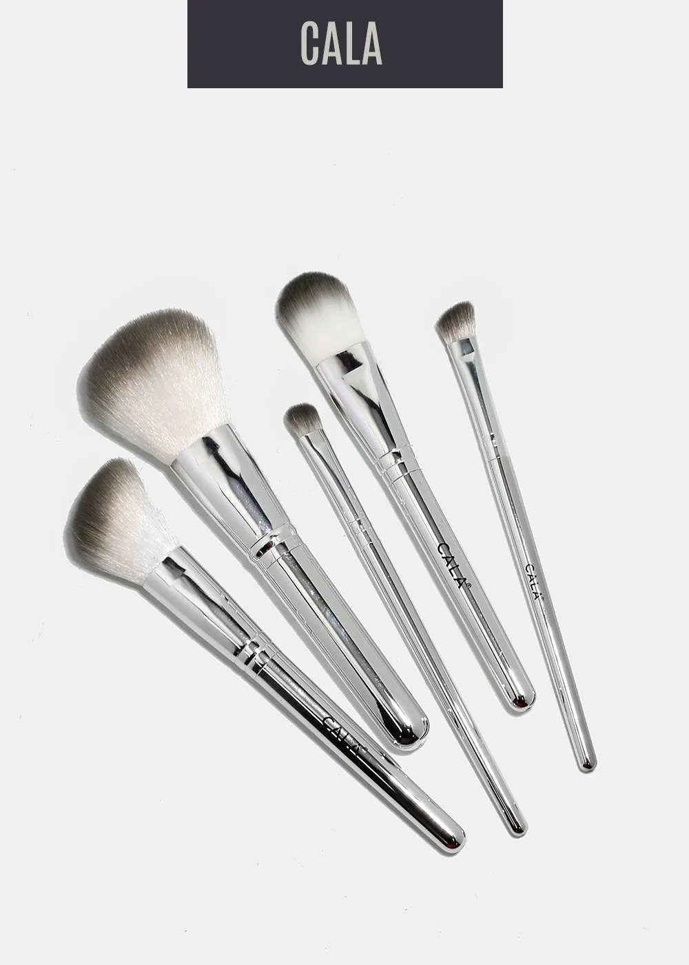 Cala 5 Piece Travel Brush Bundle