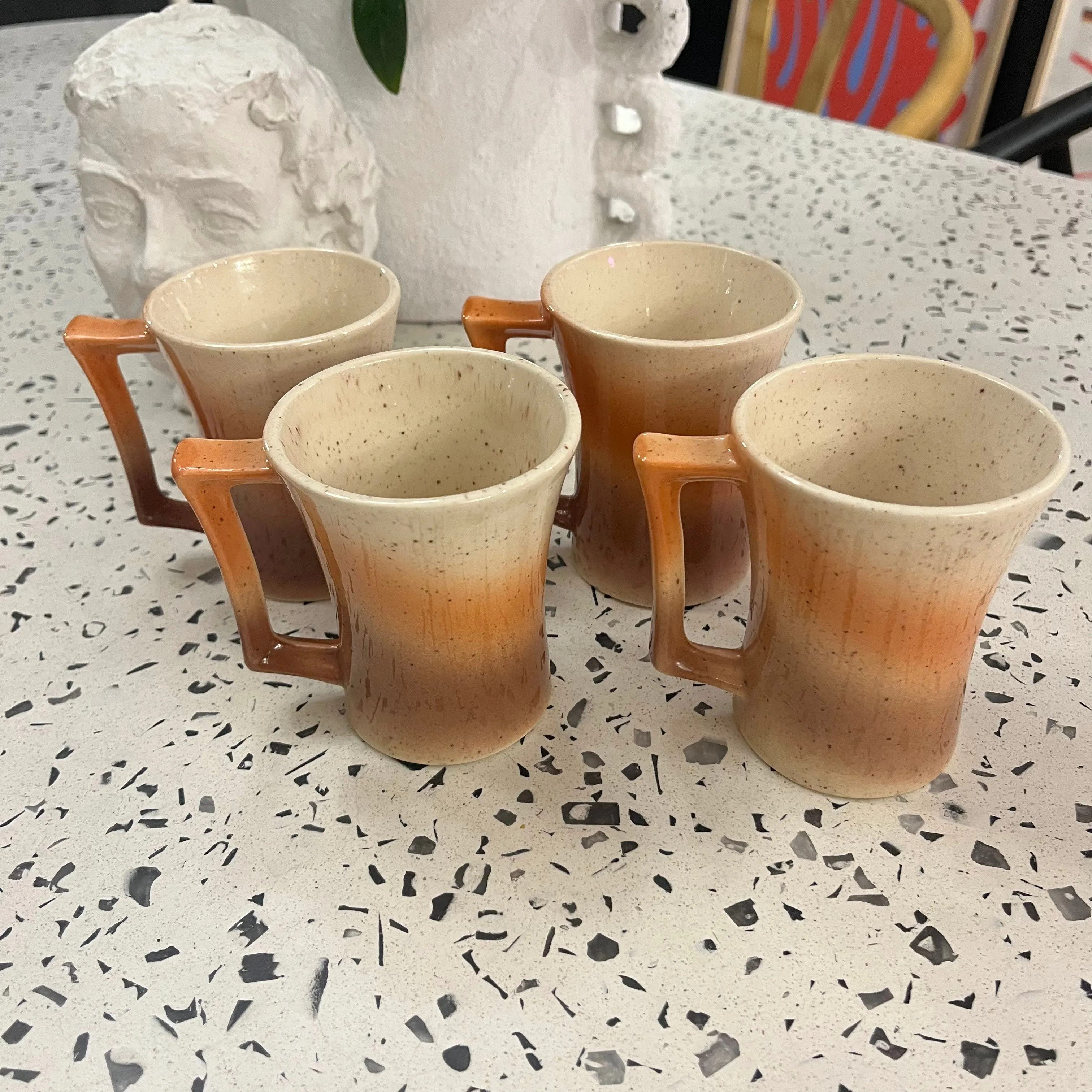 Ceramic Sunrise Coffee 7 Piece Set