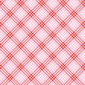 CHRISTMAS JOYS Plaid Pink