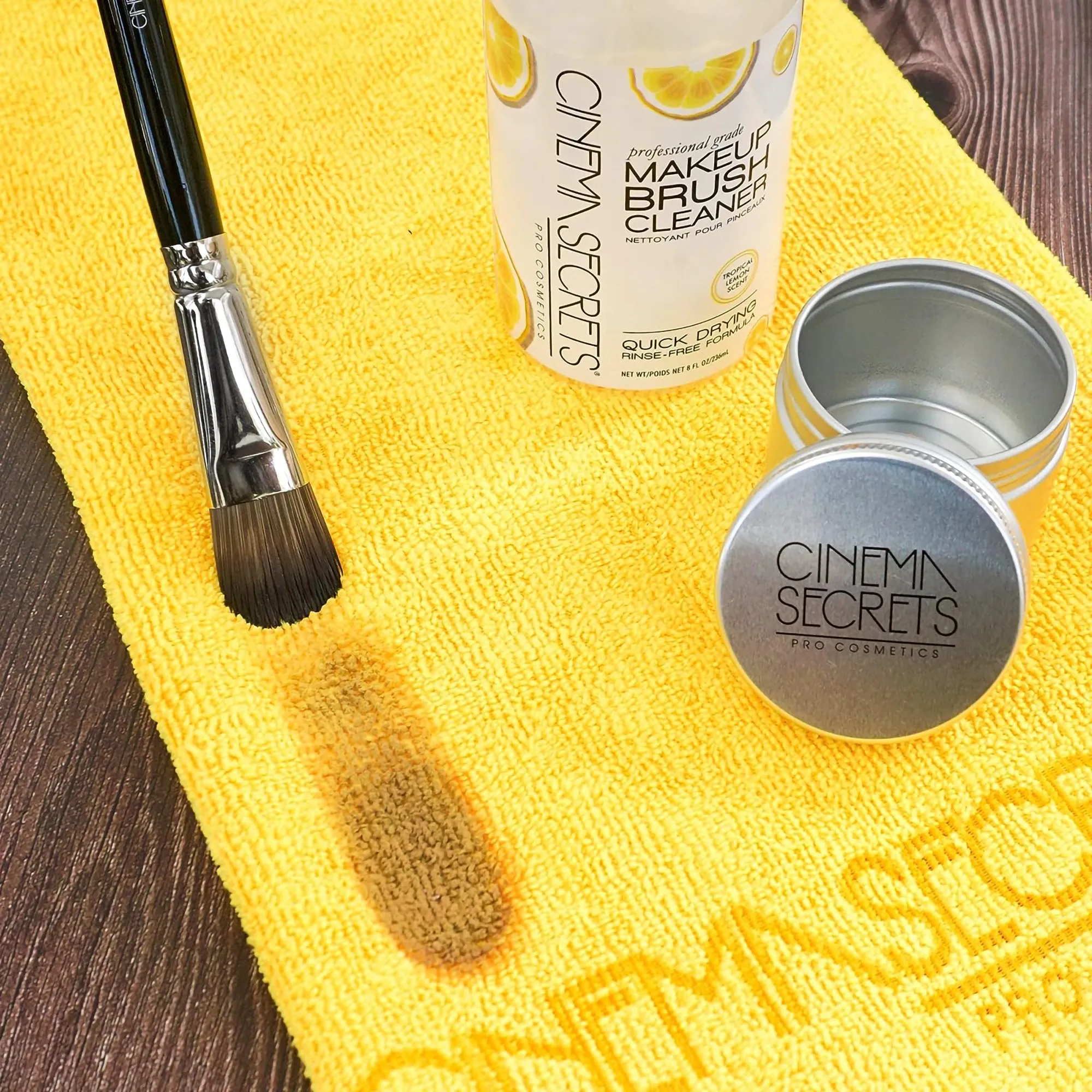 Cinema Secrets Makeup Cleaner Pro Starter Kit -Lemon