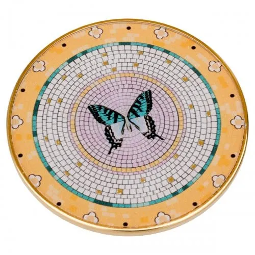 Coasters Circular Butterfly Design - Set of 4